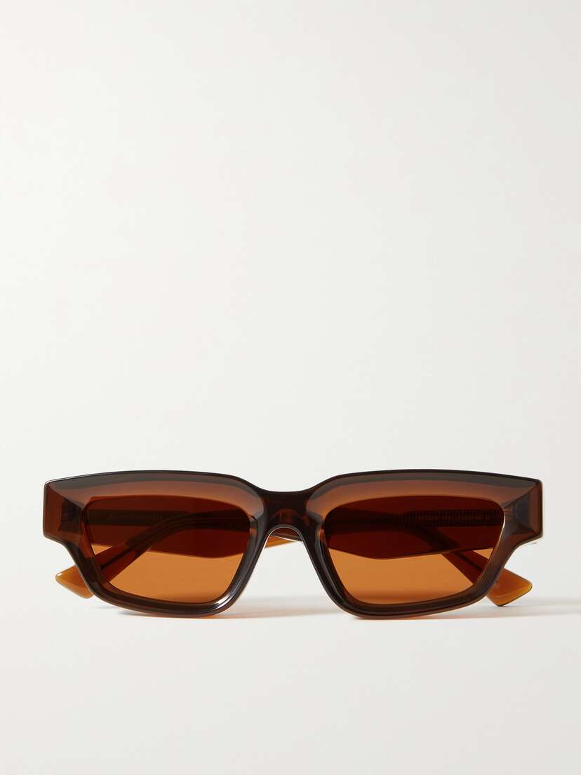 Bottega Veneta Eyewear Rectangular-frame Acetate Sunglasses