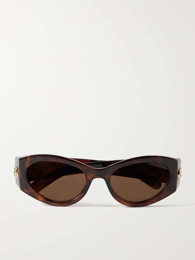 Gucci Eyewear Cat-eye Tortoiseshell Acetate Sunglasses
