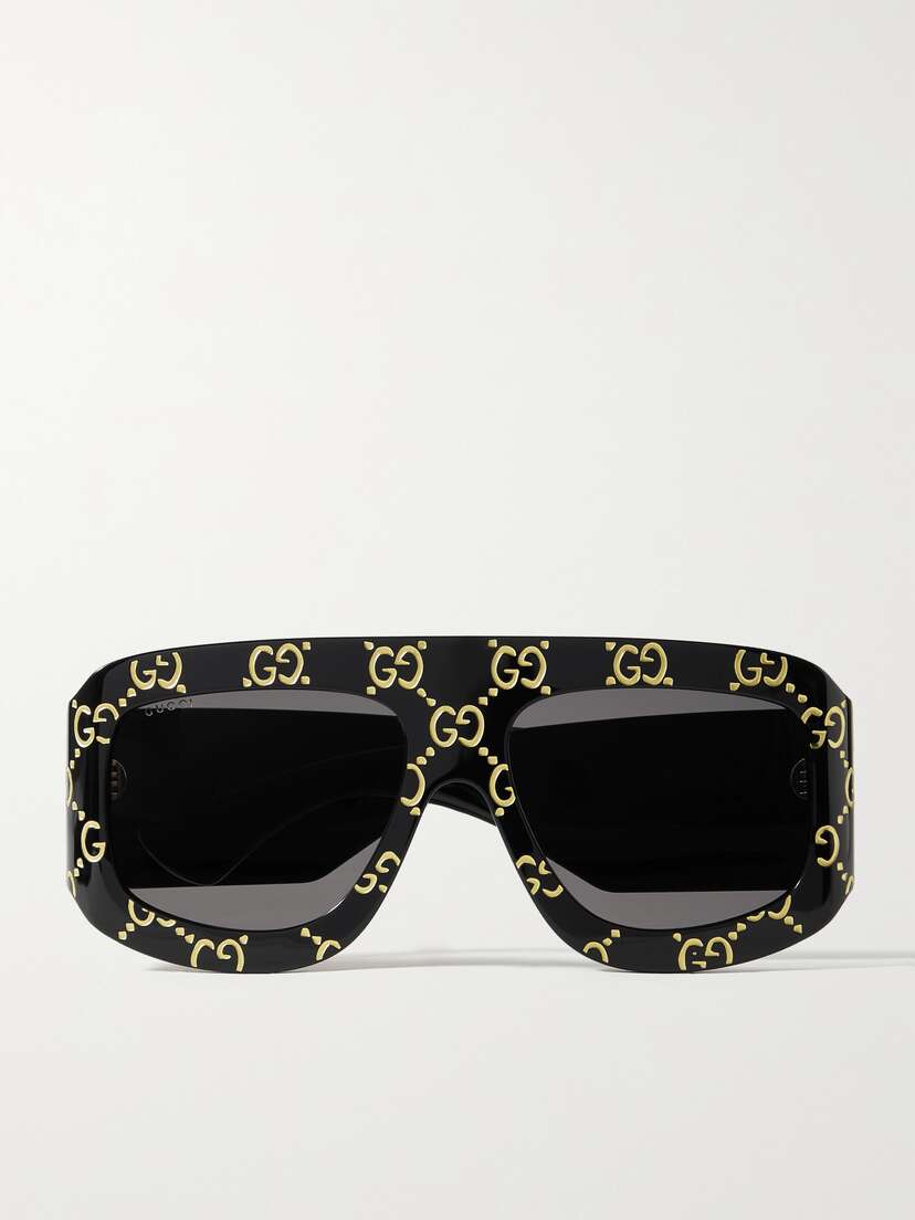 Gucci Eyewear Oversized D-frame Acetate Sunglasses