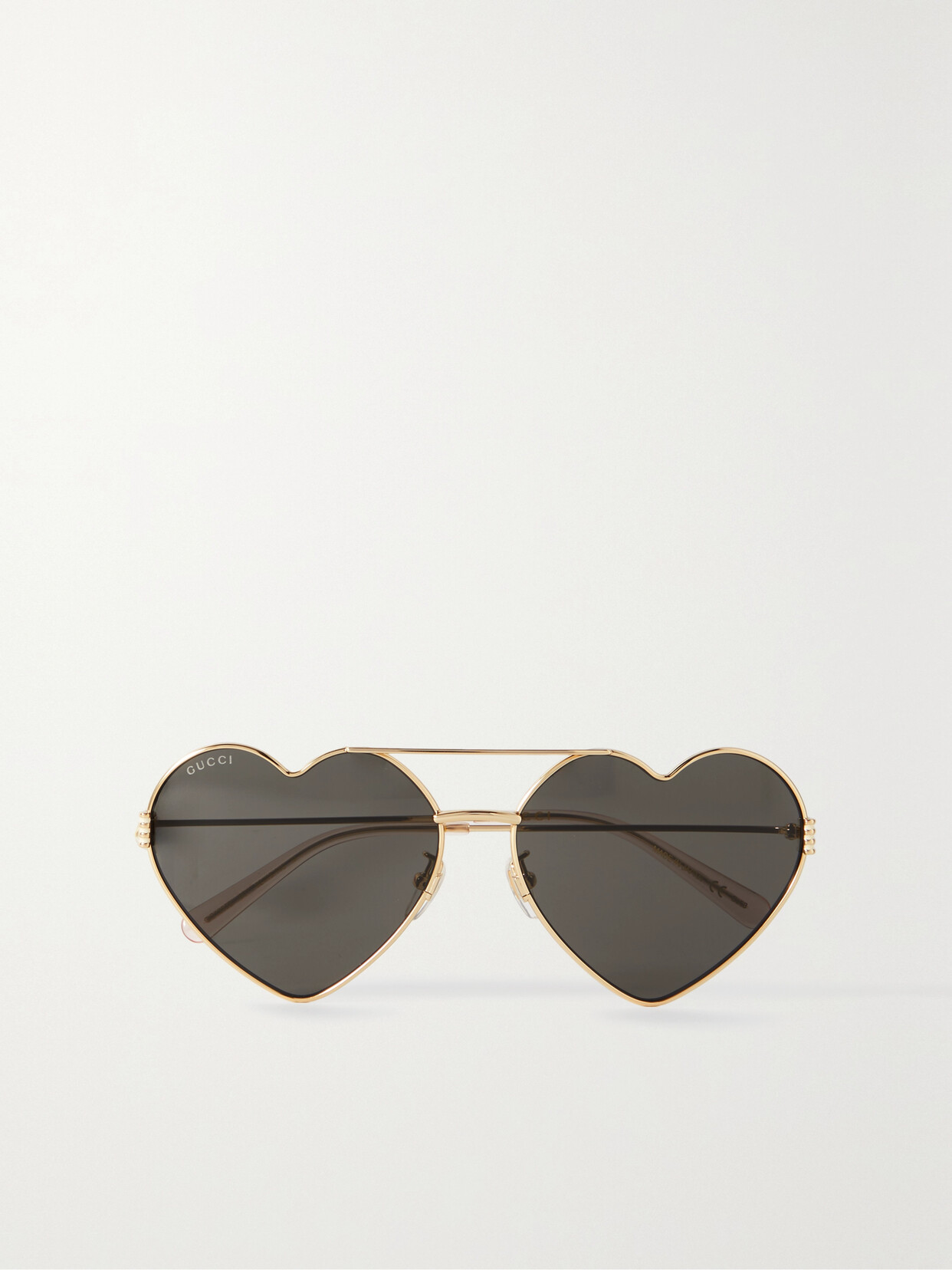 GUCCI EYEWEAR - Heart-shaped Gold-tone Sunglasses - One size