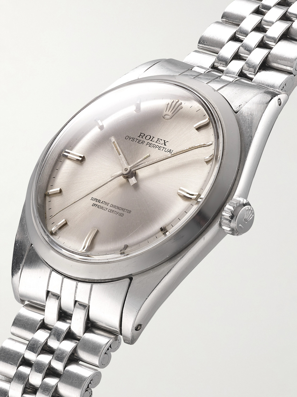 Rolex 1966 Oyster Perpetual Automatic 36mm Oystersteel Watch In Silver