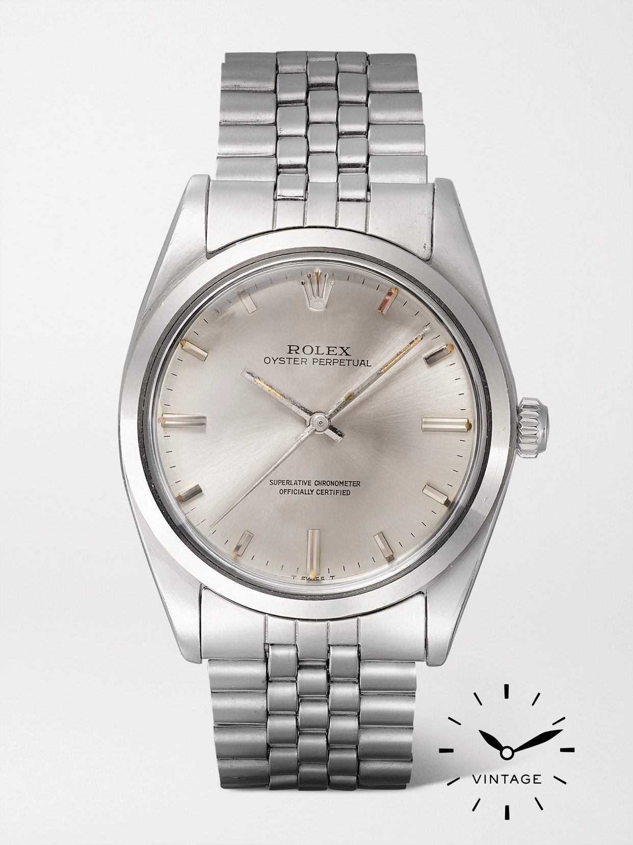 Rolex  1966 Oyster Perpetual Automatic 36mm Oystersteel Watch In Metallic