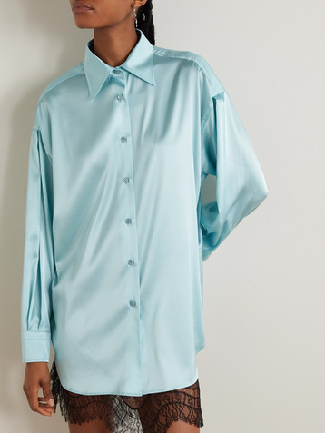 Tom Ford Oversized stretch-silk satin shirt