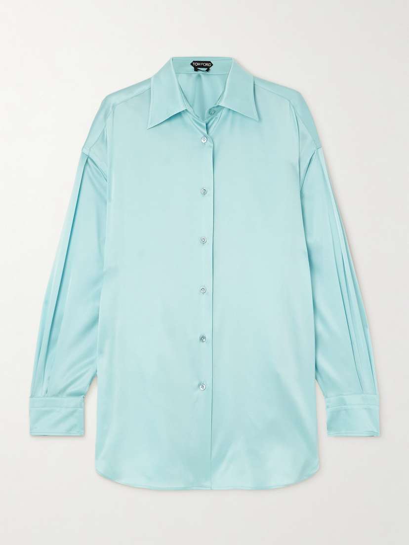 Tom Ford Oversized Stretch-silk Satin Shirt