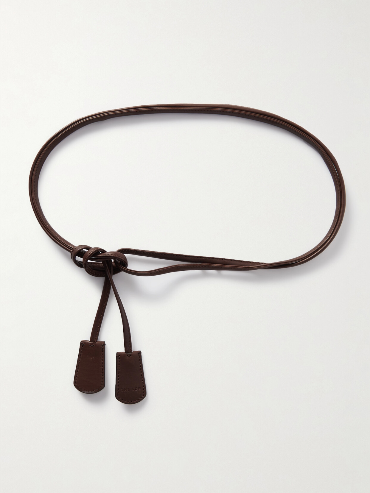 The Row - Leather Waist Belt - Brown