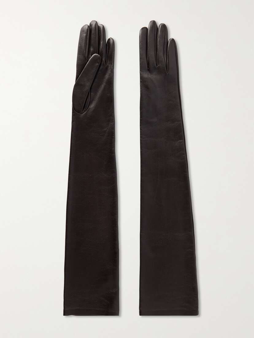 The Row imon Leather Gloves