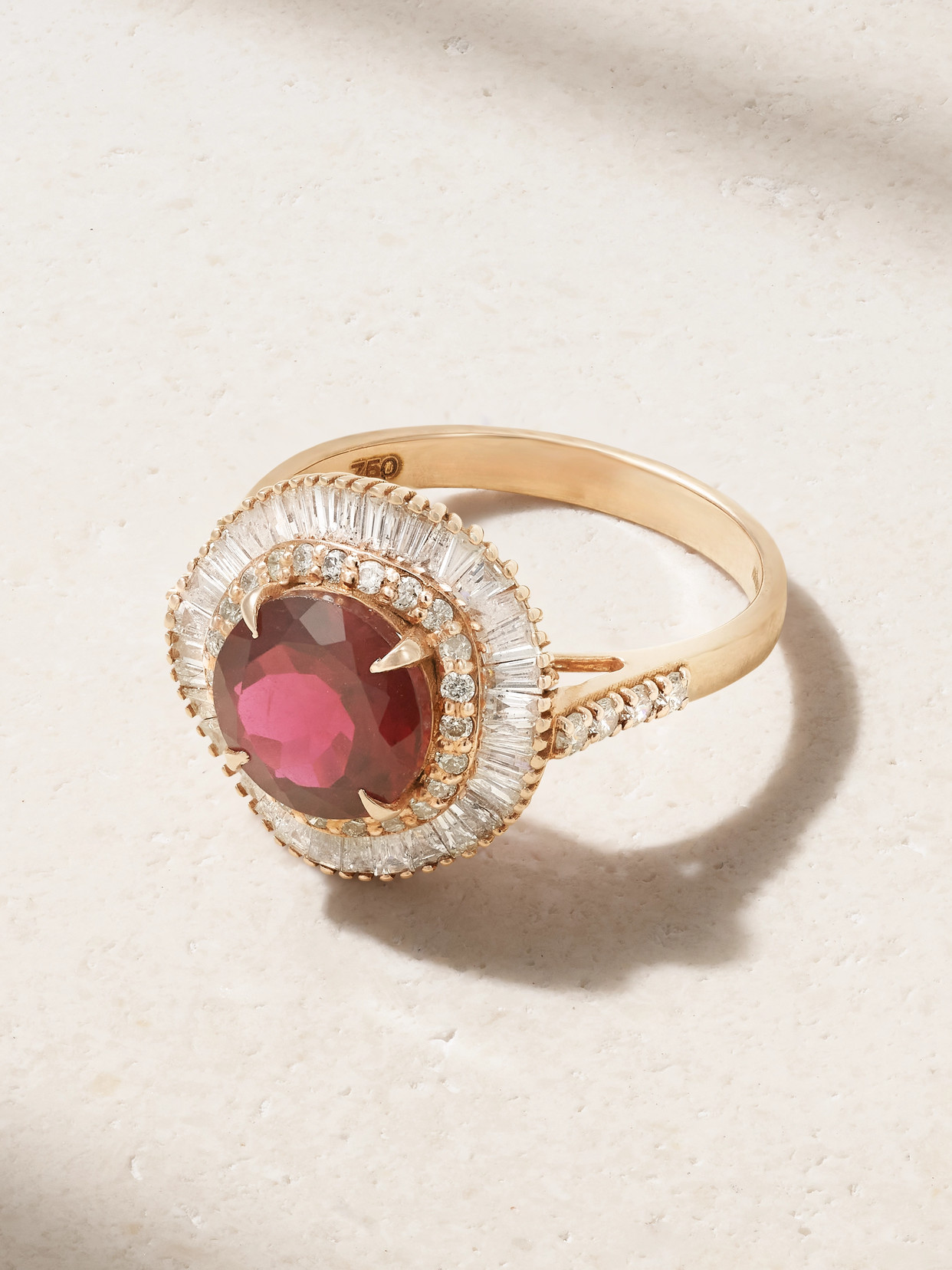 Amrapali London 18-karat Rose Gold, Tourmaline And Diamond Ring In Pink