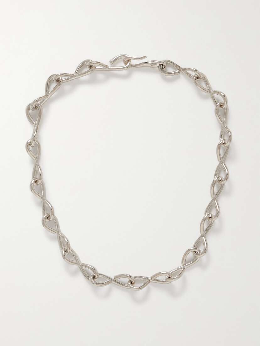 Loren Stewart Figure Eight Sterling Silver Necklace