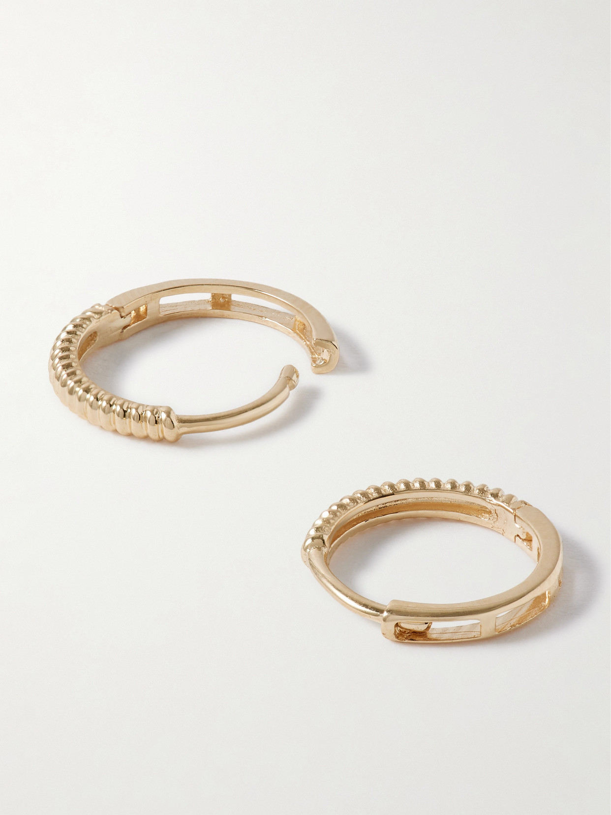 Loren Stewart 14-karat Gold Hoop Earrings In Gold