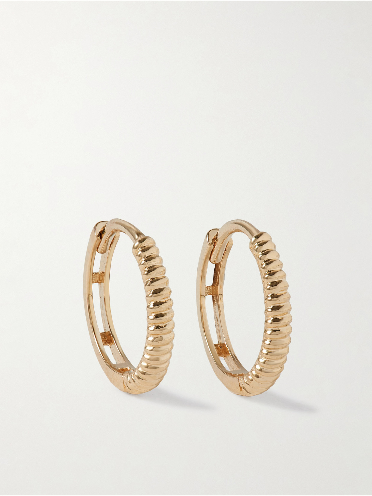 Loren Stewart 14-karat Gold Hoop Earrings