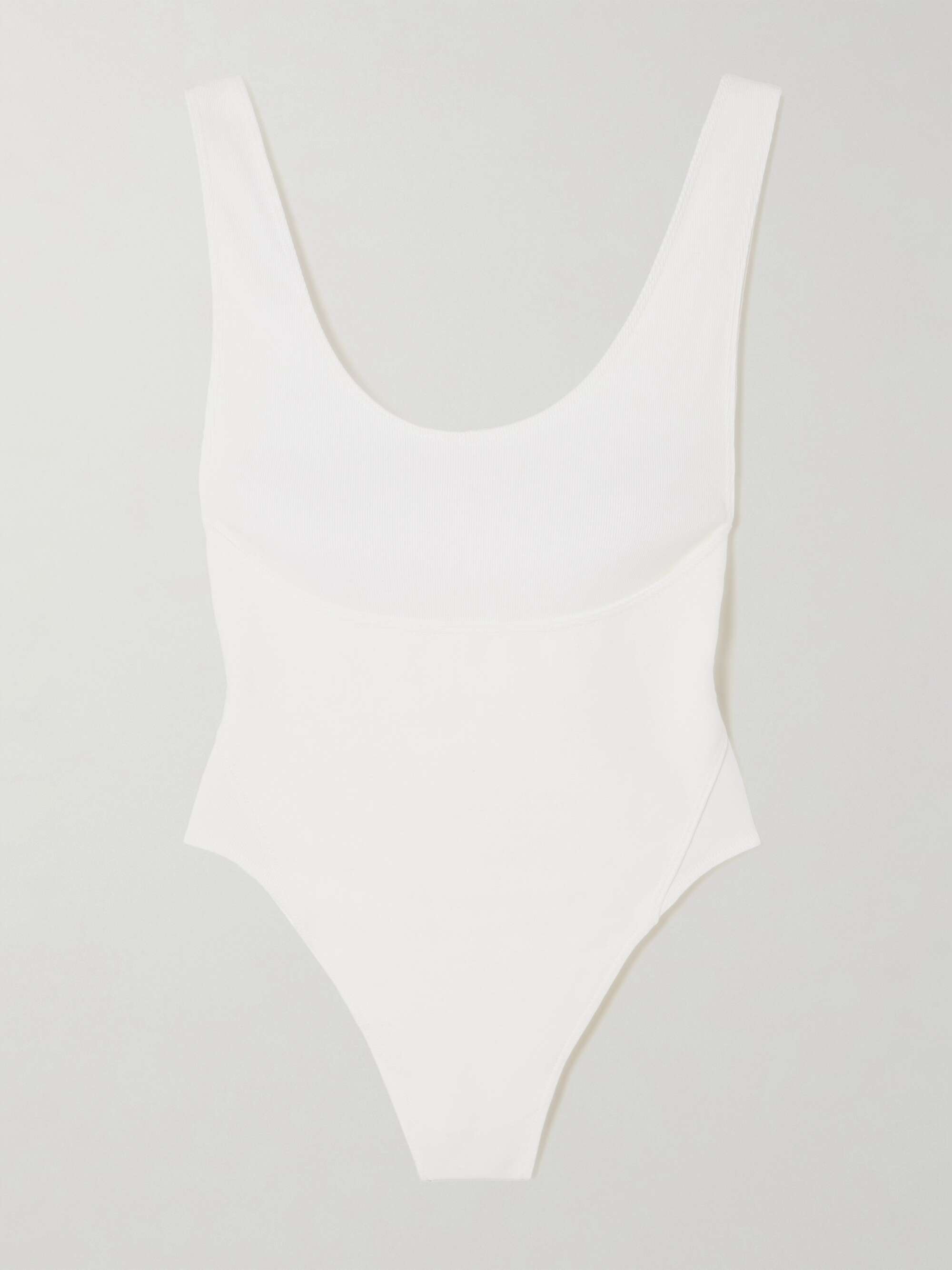 ALAÏA Open-back cotton-jersey bodysuit | NET-A-PORTER