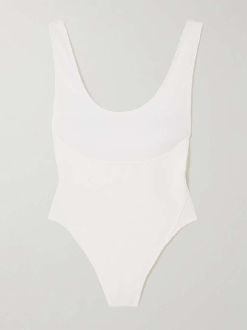 Alaïa Open-back Cotton-jersey Bodysuit