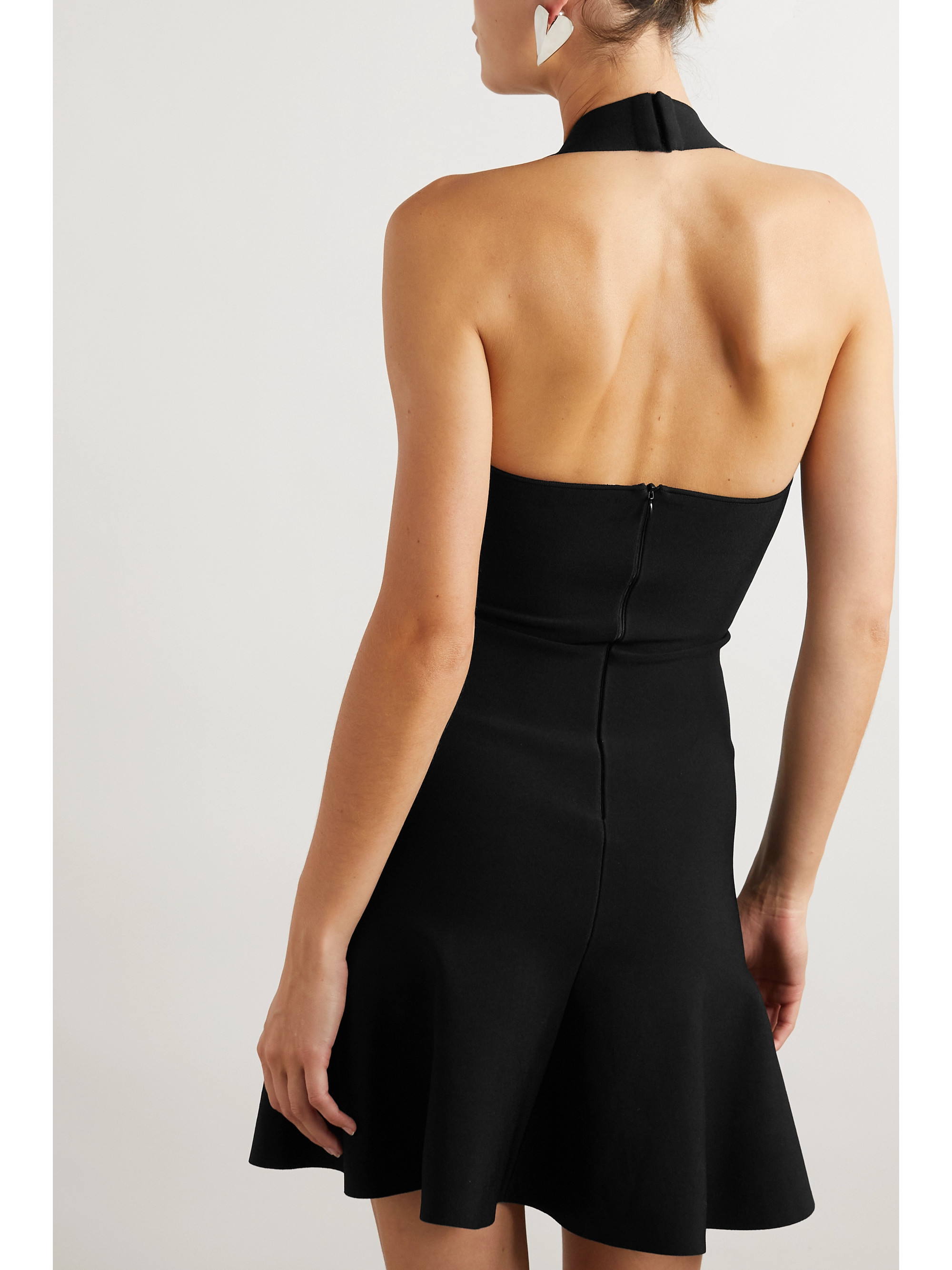 Alaïa Knitted halterneck mini dress thumbnail