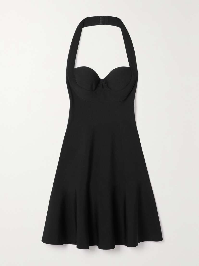Alaïa Knitted Halterneck Mini Dress