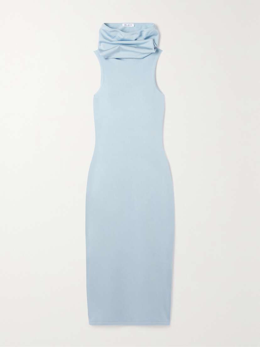 Alaïa Hooded Stretch-knit Dress