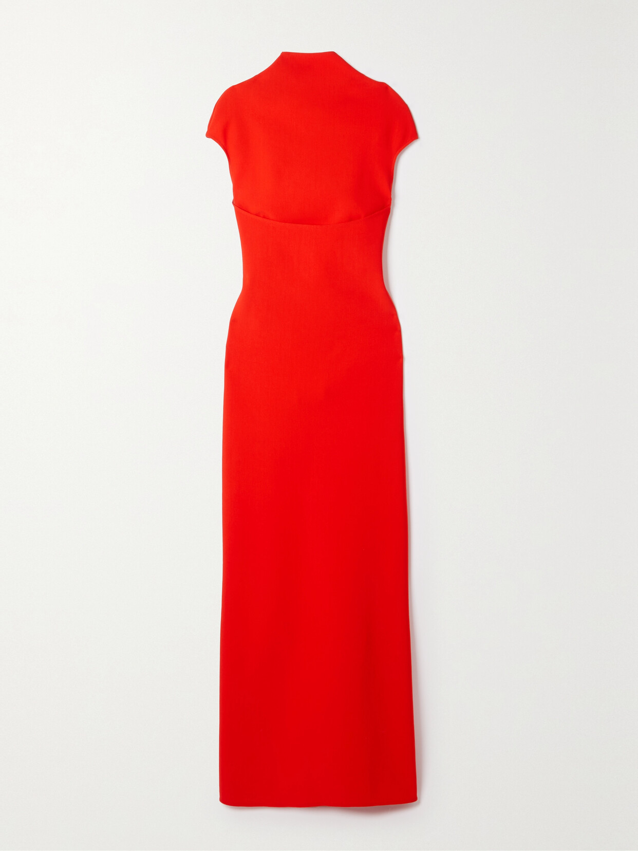 Alaïa Sculpting Jersey Corset Midi Dress In Red