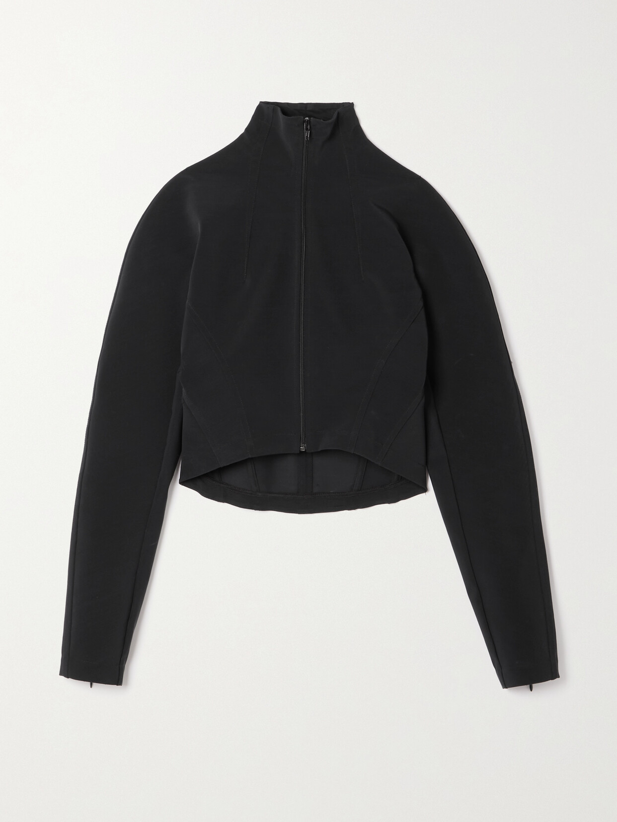 Alaïa High-necked Casual Jacket In Black