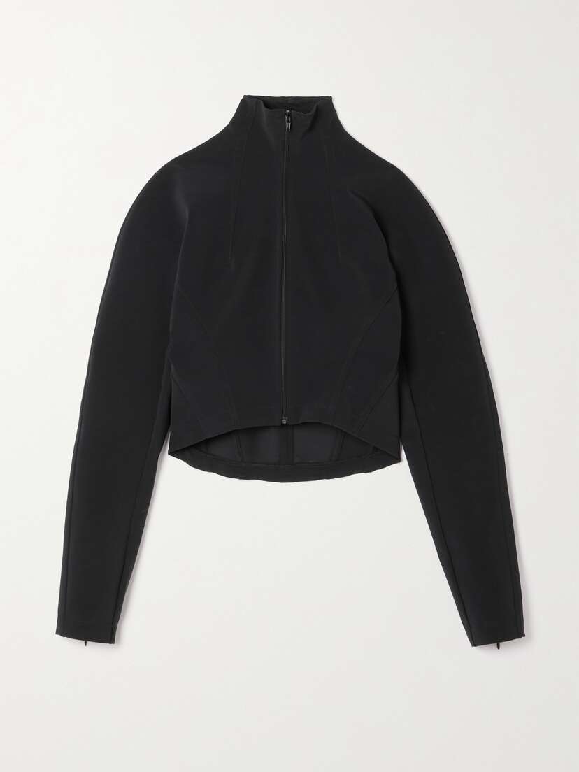 Alaïa Stretch-tulle Turtleneck Jacket