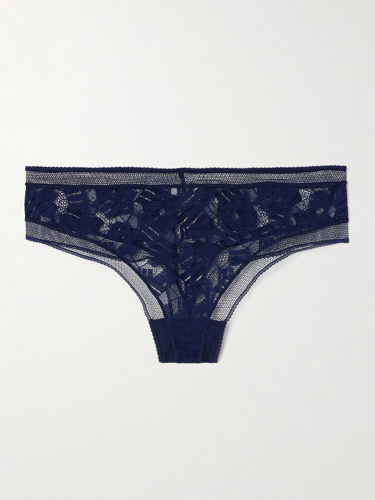 Eres - Celeste Ode Stretch-lace Thong - Blue