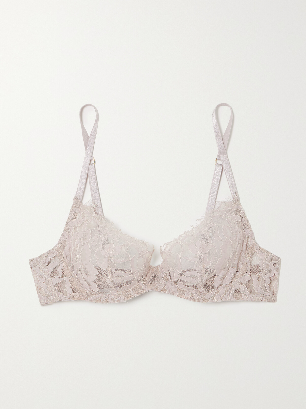 Coco de Mer - Aurelia Corded Lace Underwired Soft-cup Bra - Pink