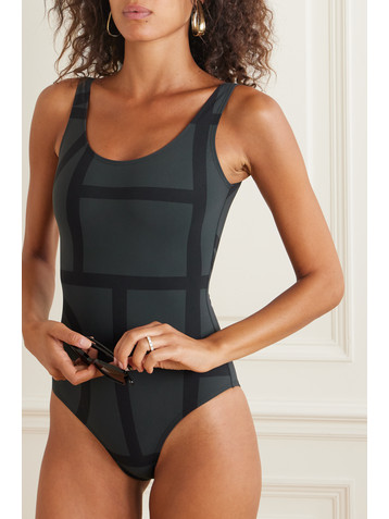 TOTEME Monogram printed recycled swimsuit