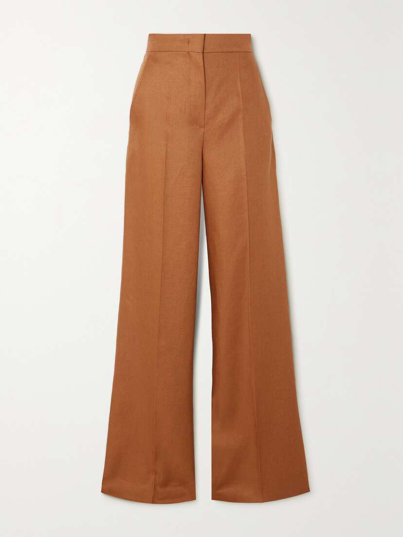 Max Mara Hangar Linen Wide-leg Pants