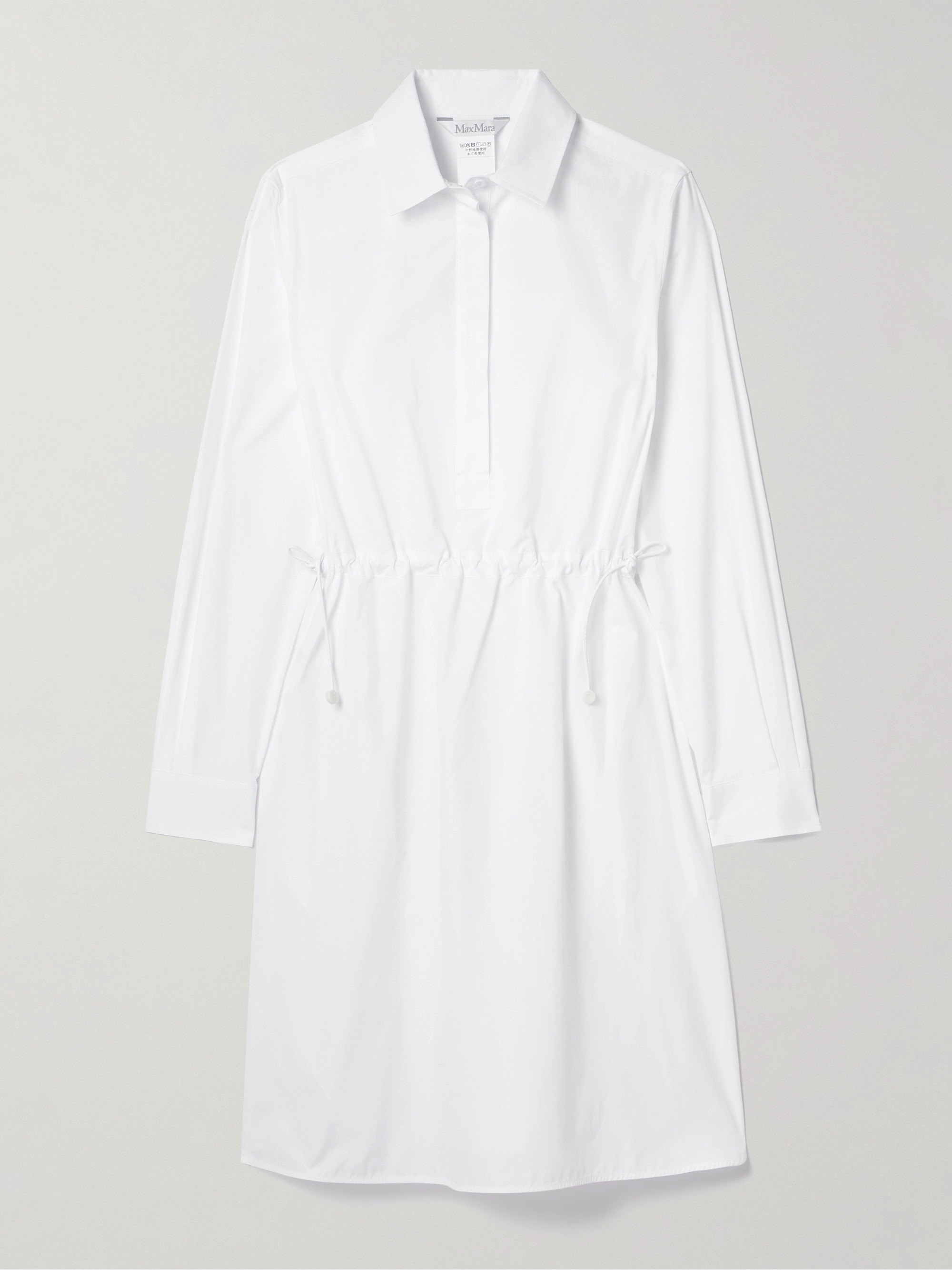 Max Mara Juanita cotton-poplin mini shirt dress thumbnail