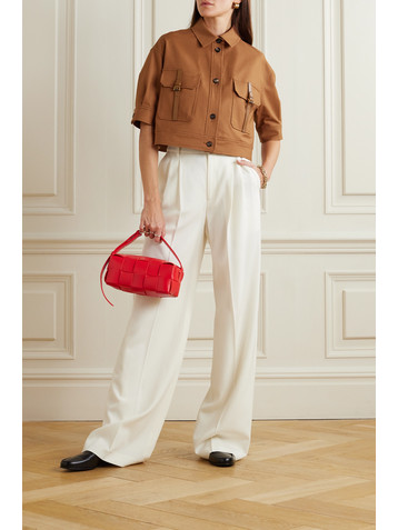 Max Mara Agiate cropped stretch-cotton jacket