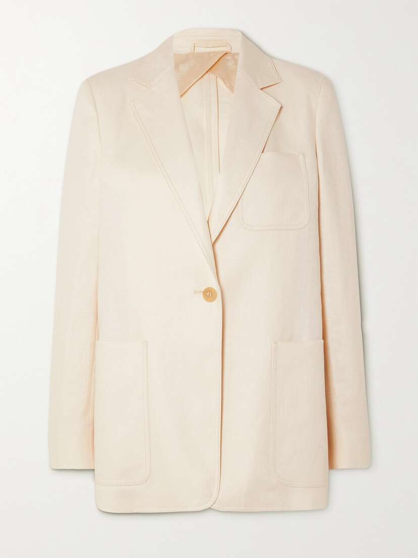 Max Mara Boemia Linen-twill Blazer