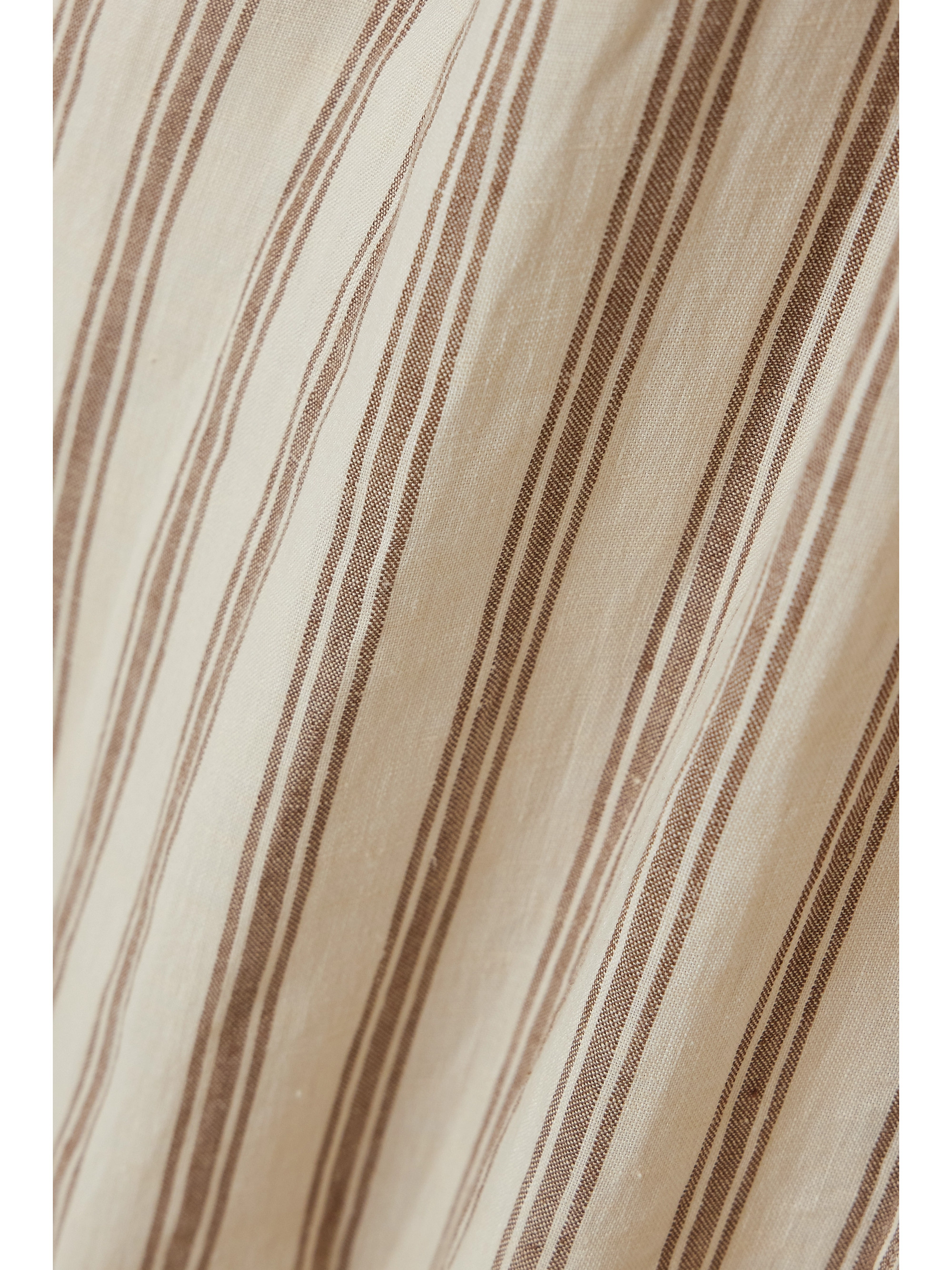 Max Mara Yole striped linen midi shirt dress