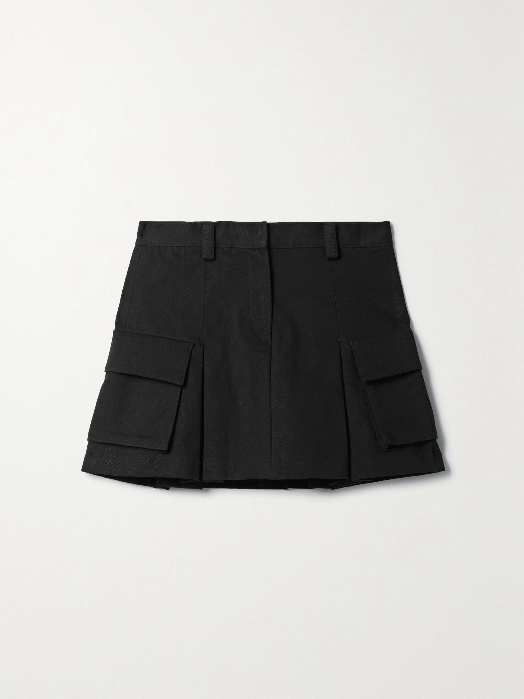 THE FRANKIE SHOP Audrey pleated cotton-twill mini skirt | NET-A-PORTER