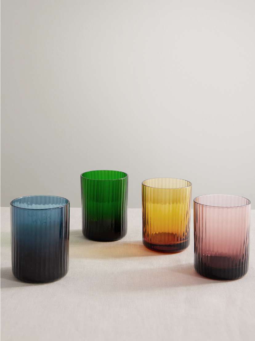 La DoubleJ Set Of Four Murano Glass Tumblers