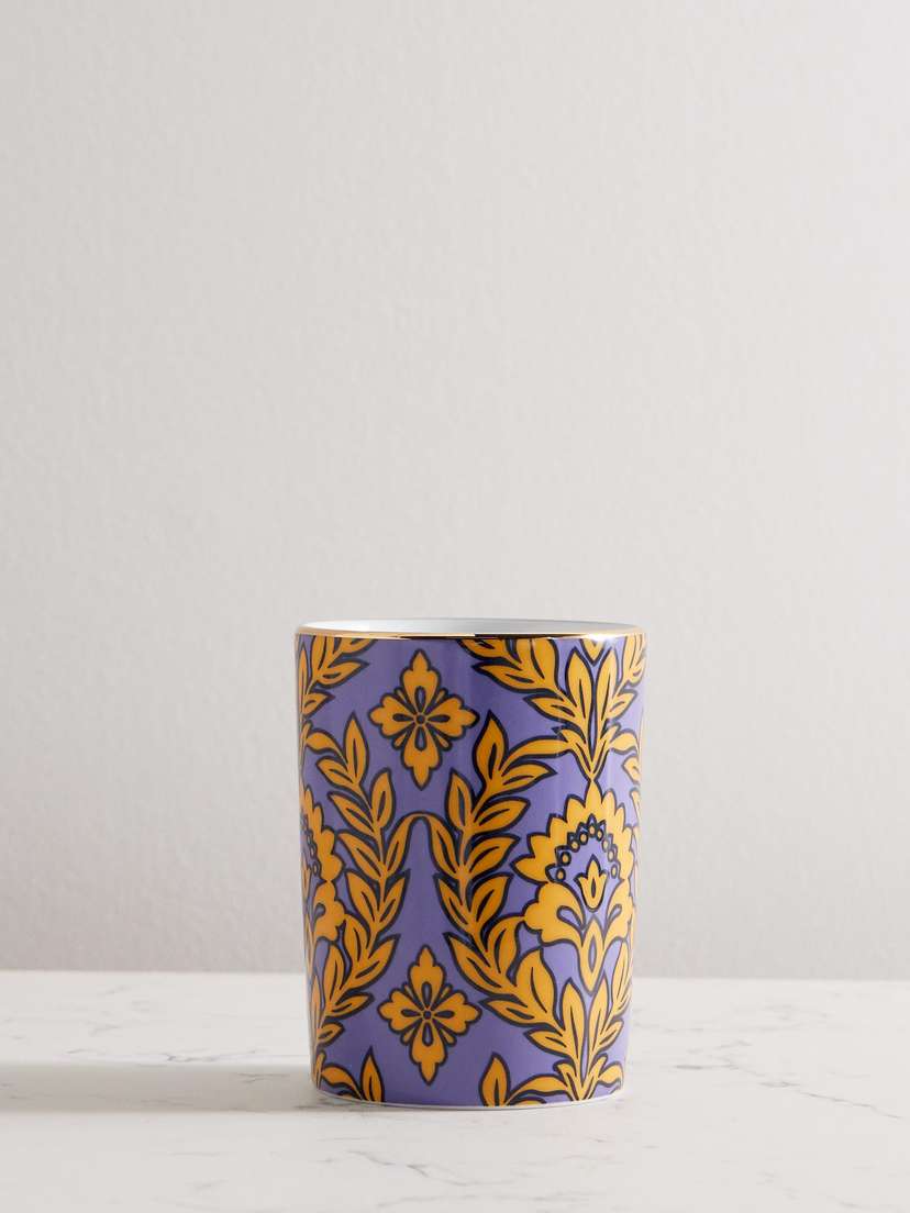 La DoubleJ Gold-plated Printed Porcelain Cup