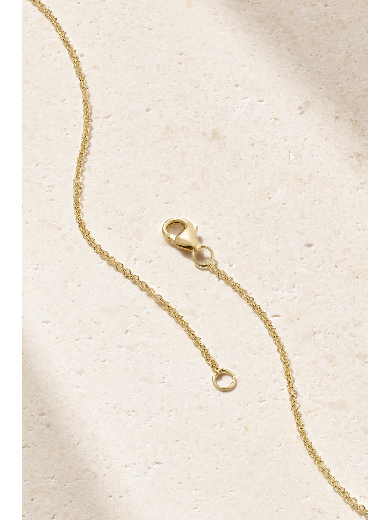BRENT NEALE BUBBLE LETTER LOVE 18-KARAT GOLD DIAMOND NECKLACE