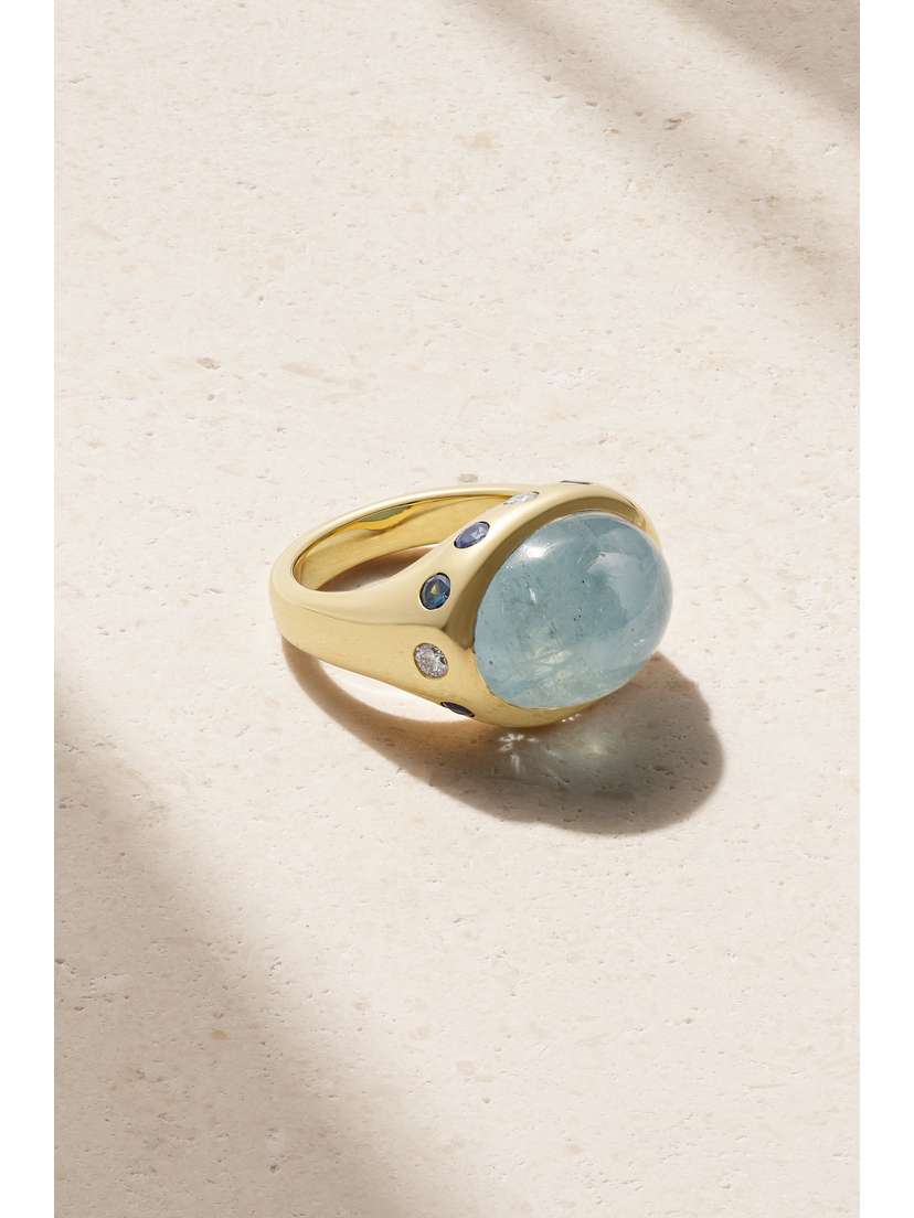 Brent Neale 18-karat Gold Multi-stone Ring