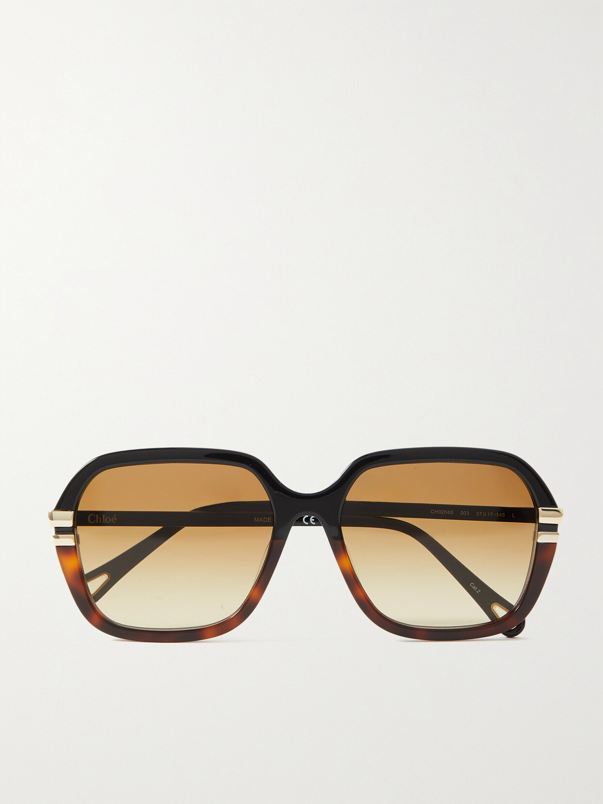 Chloé West Round-frame Tortoiseshell Recycled-acetate Sunglasses In Brown