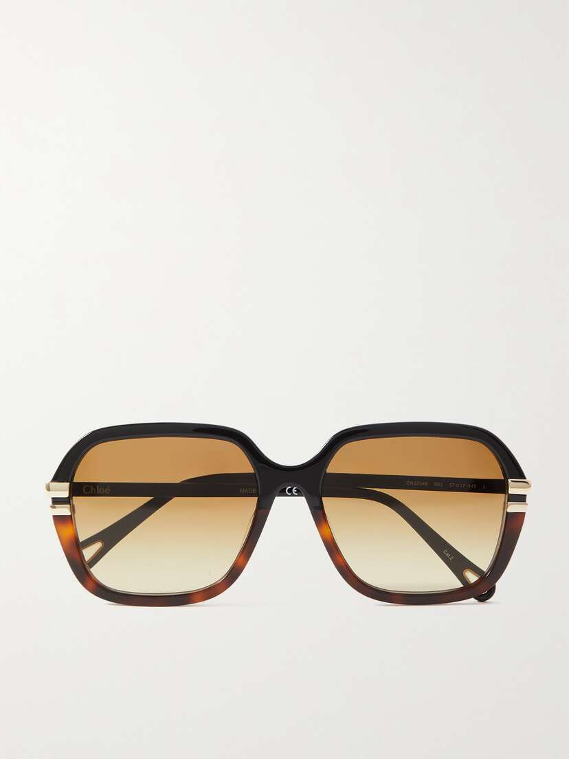 Chloé West Round-frame Tortoiseshell Recycled-acetate Sunglasses