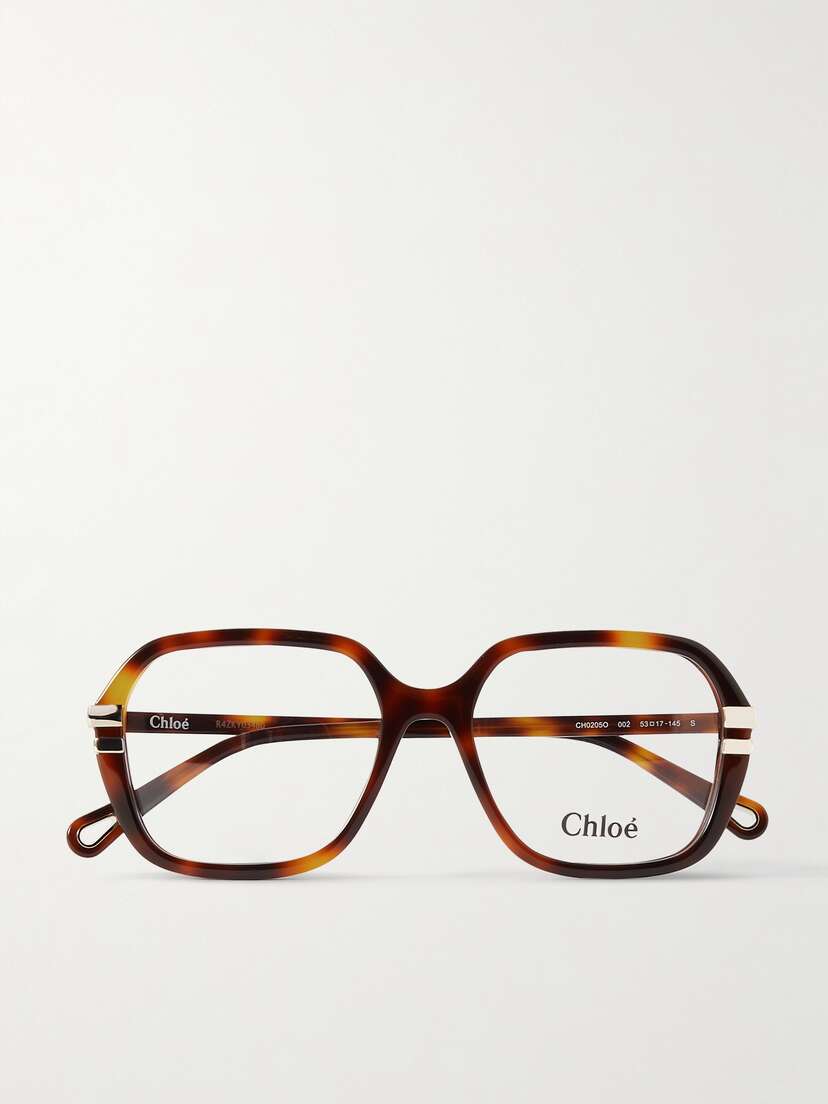 Chloé West Square-frame Tortoiseshell Acetate Optical Glasses