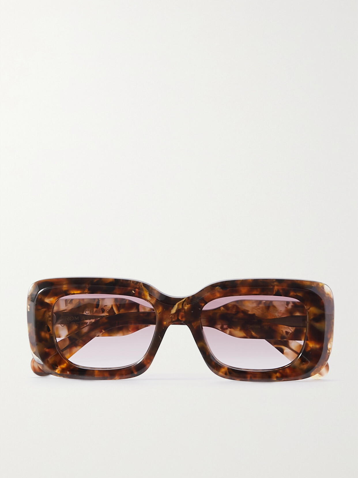 Chloé Gayia Square-frame Tortoiseshell Recycled-acetate Sunglasses In Brown