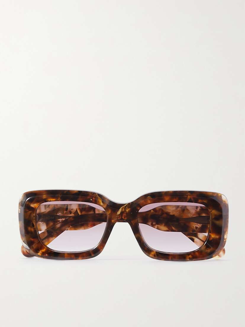 Chloé + Net Sustain Gayia Square-frame Tortoiseshell Recycled-acetate Sunglasses