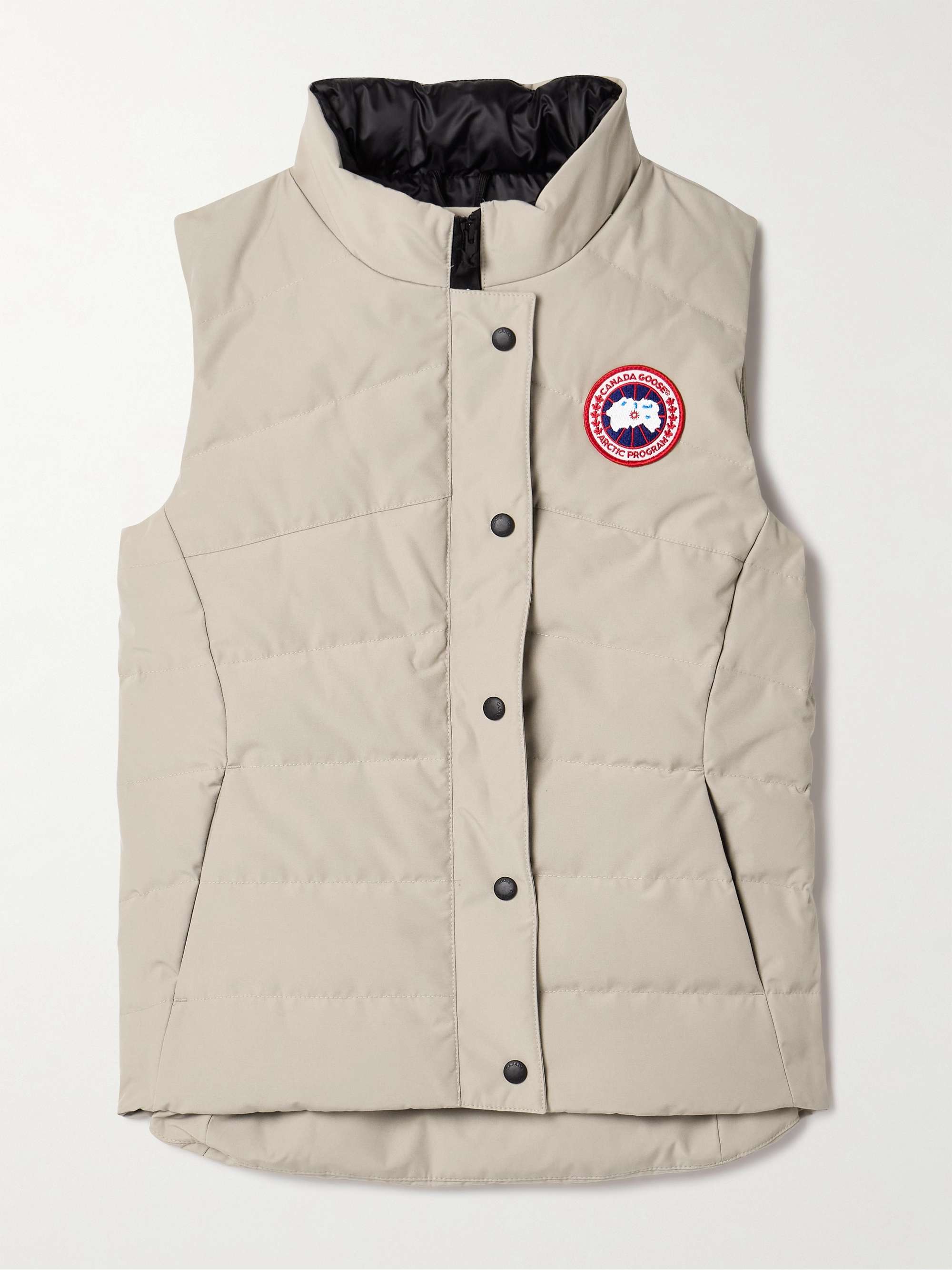 CANADA GOOSE Freestyle appliqued quilted shell down vest NET A PORTER