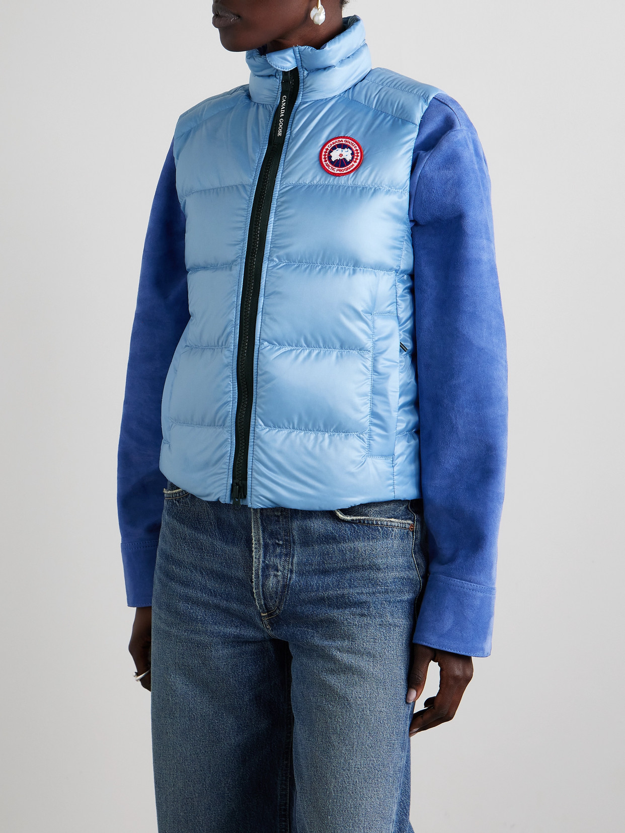 Canada Goose Cypress Quilted Ripstop Down Vest In Blue