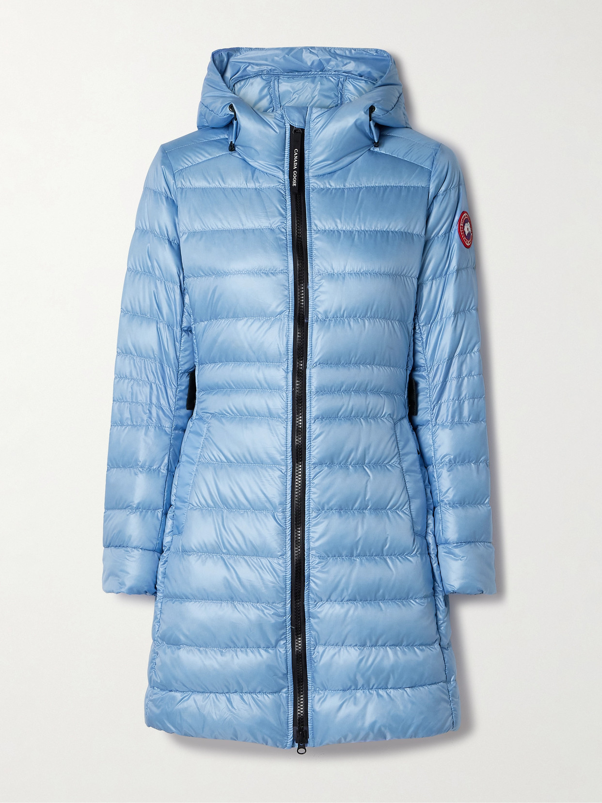 Canada Goose Cypress Hooded Quilted Ripstop Down Coat In Blue