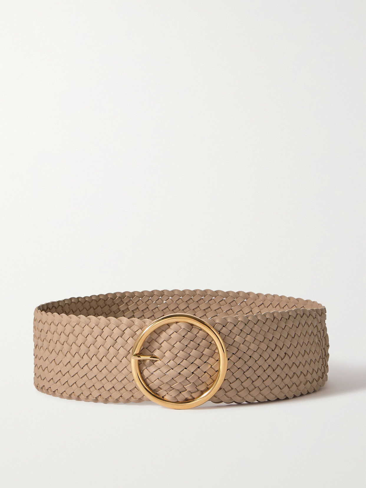 Anderson's Woven Leather Waist Belt - Neutrals