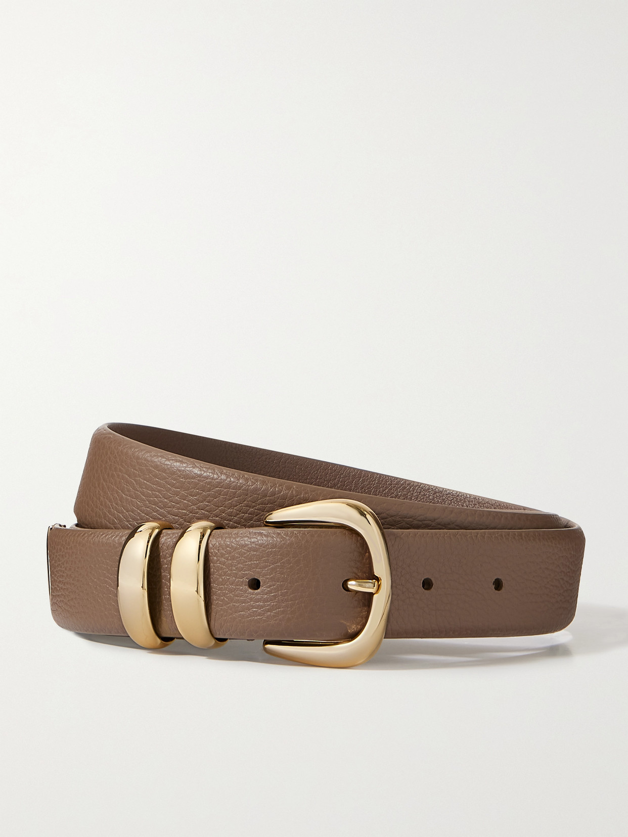 Anderson's Textured-leather Belt In Brown