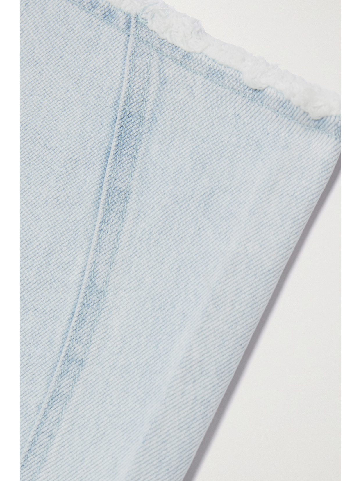 Siedrés - Giny Frayed Embellished High-Rise Wide- Leg