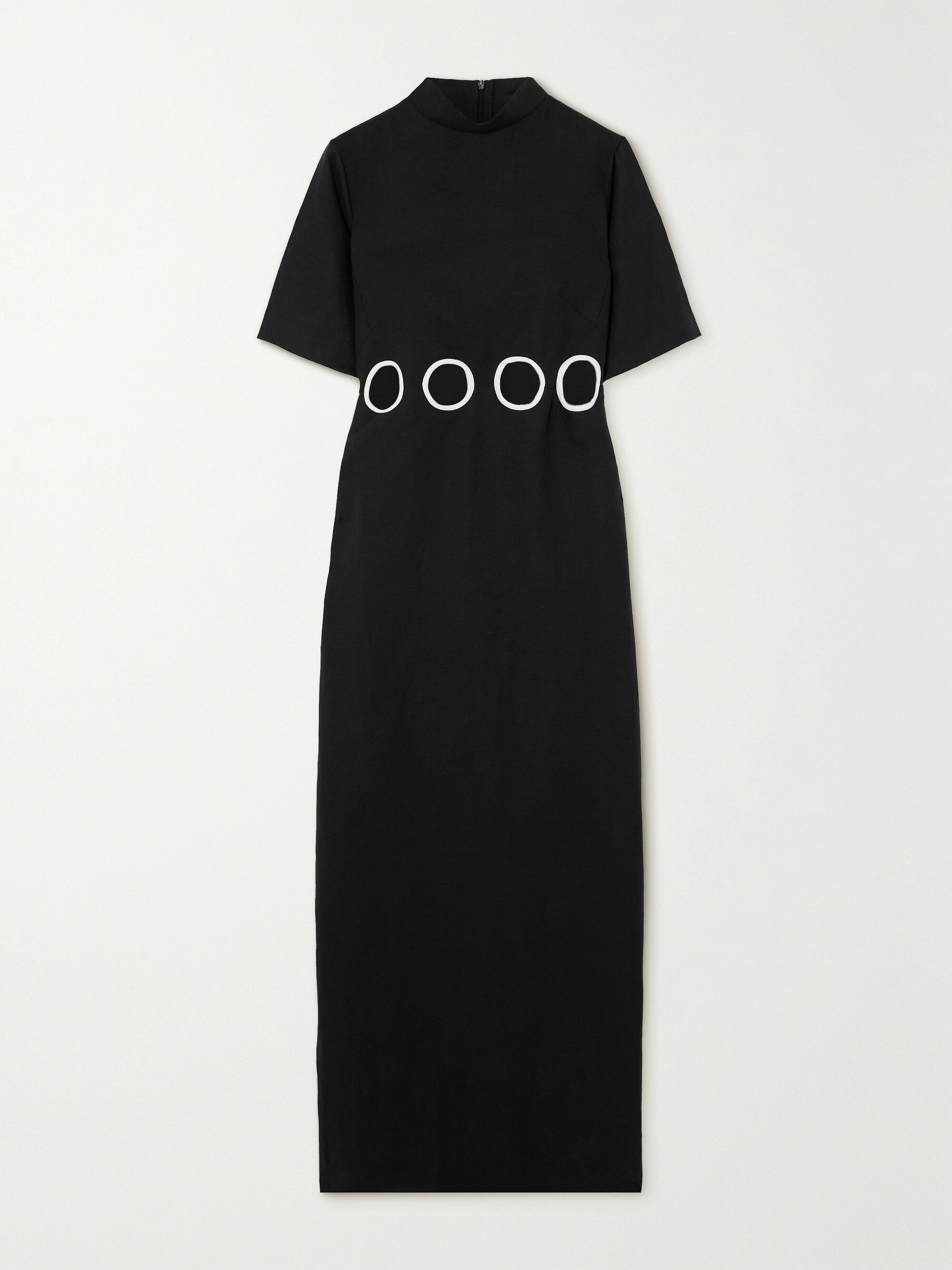 Destree Yayoi cutout linen and cotton-blend midi dress thumbnail