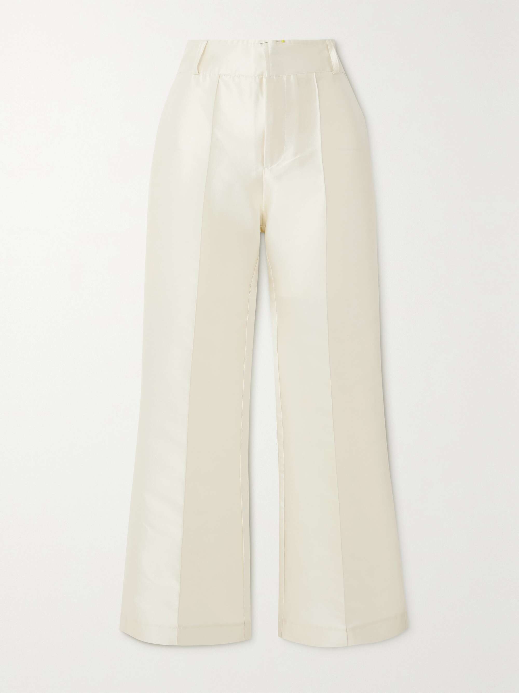 DESTREE Yoshitomo pleated faille wide-leg pants | NET-A-PORTER