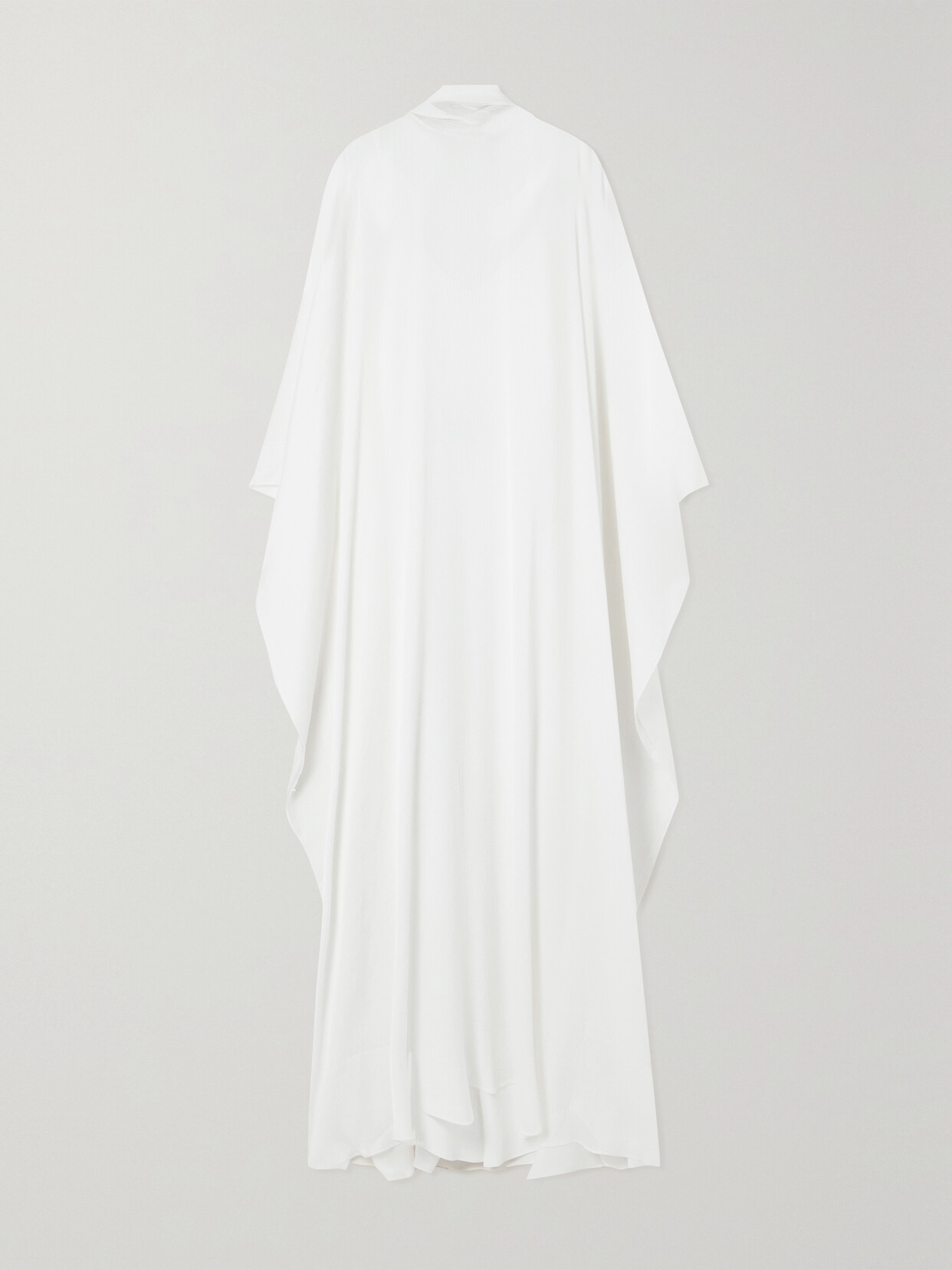 Abadia Crinkled-voile Maxi Dress In Off-white