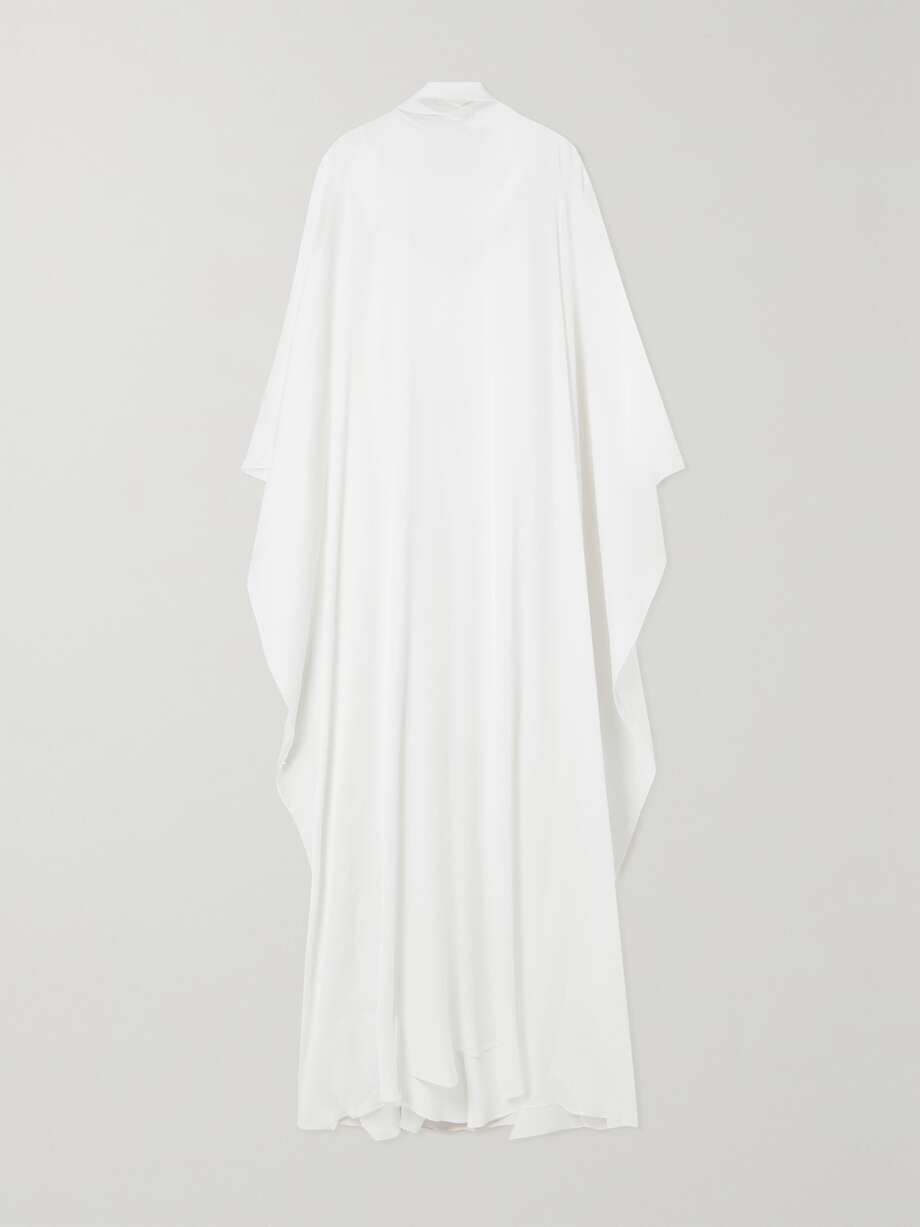 crinkled-voile maxi dress